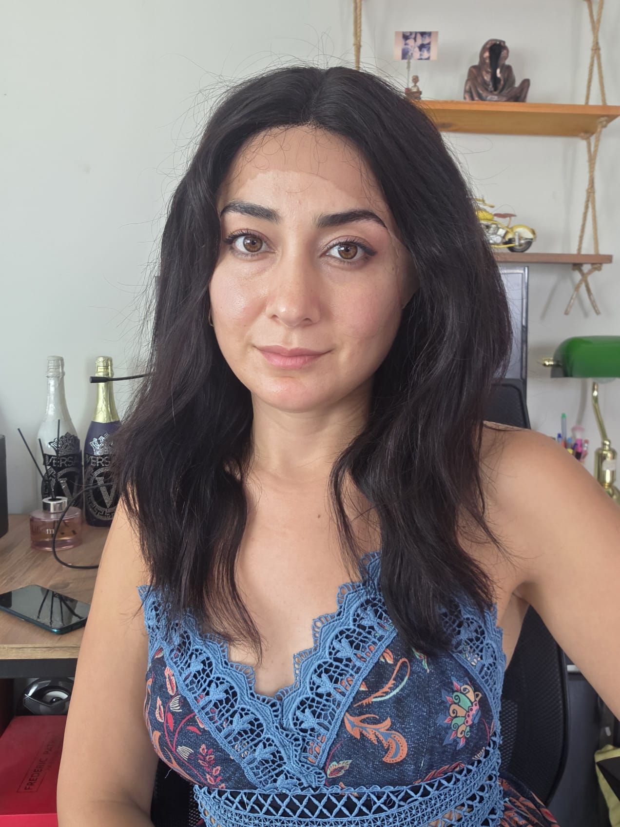 GERÇEK SAÇ TÜL PERUK DALGALI 82 NO